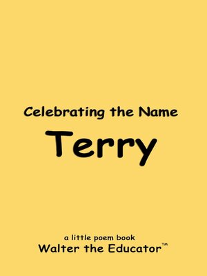 cover image of Celebrating the Name Terry